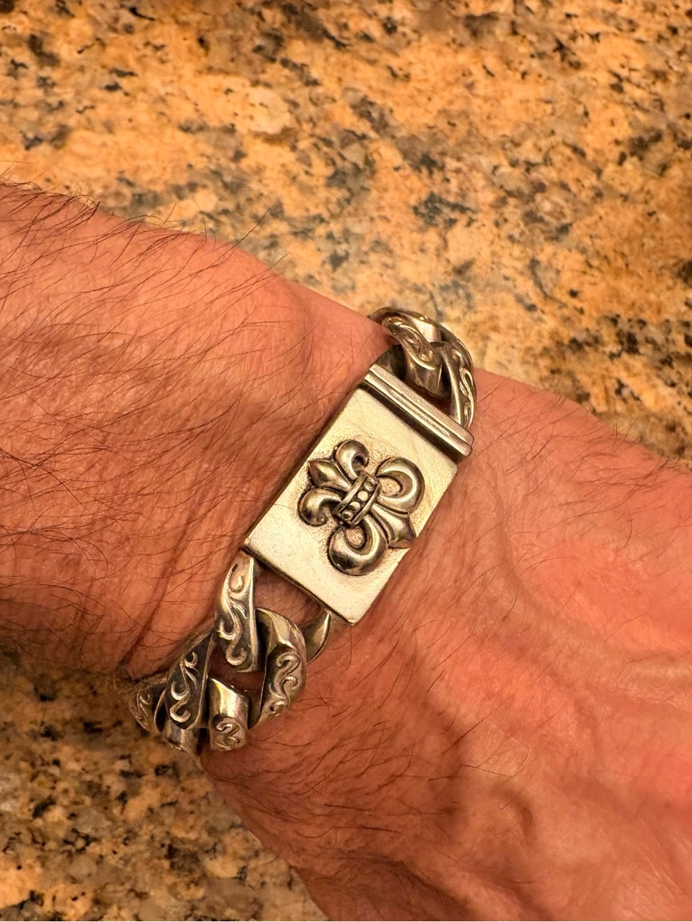 Chunky Men's Silver Bracelet